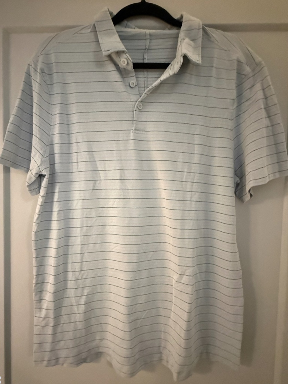 Lululemon Evolution Short-Sleeve Polo Shirt - Striped (Sz M)